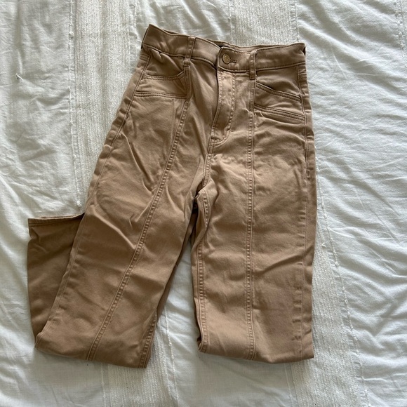 Express Straight Super High Rise Pants - Picture 2 of 15